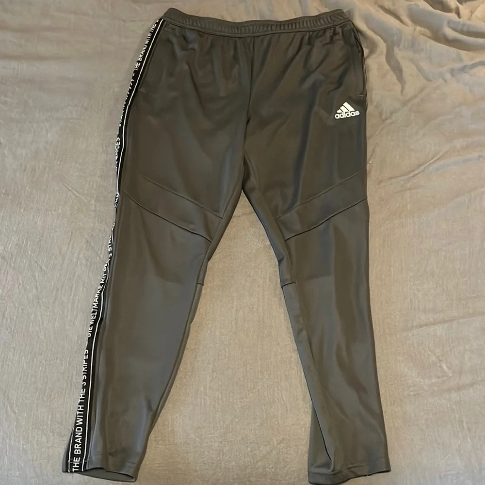 Grey Adidas Track Pants - Picture 1 of 2
